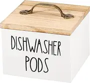 AwObEpl Laundry Pod Canister,Laundry Pod Holder,Laundry Powder Container,Laundry Sheets Container, Large Capacity Dishwasher Pod Holder,Rectangle Laundry Dryer Sheet Holder for Home (White, Style 2)