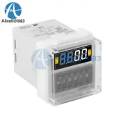 DH48S-S 0.1s-99h AC/DC12V 24V AC220V Cycle Timer Time Switch Relay with Base