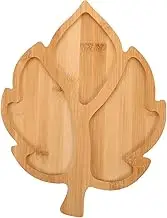 Alipis Leaf Shape Serving Board Wooden Snack Tray Holiday Decor Thanksgiving Cheese Candy Appetizer Party Dish