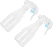 HIAKDOFT 2Pcs Hand Pressure Spray Bottle Refillable Plastic Watering Can for and Hairdressing Lightweight and Durable Small Sprayers for Easy Use