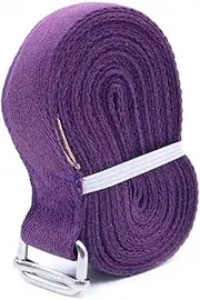 Shiwaki 8FT /244cm Yoga Strap for Stretching Yoga Belt Strap,Yoga Band,Yoga Stretching Strap with Adjustable D-Ring Buckle - Purple