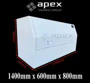 BRAND NEW TOOLBOX 2.5MM CHECKER POWDER COAT TOOL BOX-UTE TRUCK STORAGE-1468HCPWL