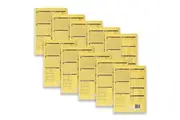 10pc Spirax 138 A4 Graph Book 10mm 96-Pages Writing Notebook Stationery Yellow