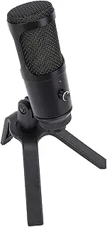 PC Gaming Microphone, USB Streaming Mic with Shock Mount and Gain for Podcasts Videos