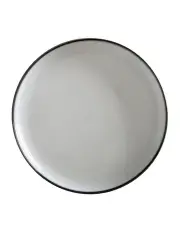 [Maxwell & Williams] Caviar High Rim Platter Granite 33cm in Black/White