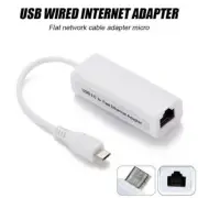 Micro USB to Ethernet RJ45 Network LAN Adapter Smartphone Tablet Mobile Pho K0H5