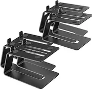 Aswalling Desktop Speaker Stands, 2 Pair, Studio Monitor Riser with Vibration Dampening Pad and 5° Tilt Design Improve