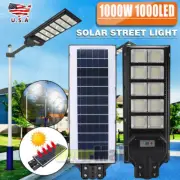Lampara Solar Light Luces De Calle 1000LED Con Sensor Para Exterior Patio Jardin