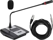 Computer Microphone, Professional Meeting Gooseneck-Type Mic Single-Point Condenser Head Recording Mic,Plug &Play Desktop Omnidirectional Laptop Mic, for Meeting Dictation, Gaming