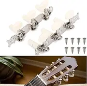 1 Pair Left Right 3L3R Professional Guitar Classical Guitar String Tuning Pegs Machine Heads Tuners Keys Part Parts Accessories, Guitar Tuning Pegs Chrome Plated Machine Heads Tuning Keys