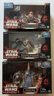 STAR WARS MOS ESPA ENCOUNTER WATTO'S BOX TATTOOINE SHOWDOWN EPISODE 1 FIGURES