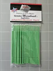 Alpha Genuine Microbrush Applicators Green Regular Microbrush (Pk/25)