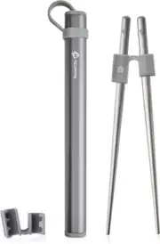 Kids Chopstick with Training Holders, Travel Chopsticks 6.7"/171mm Long