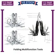 Multi Function Tool Flissa Stainless Steel Folding Pliers With Sheath Survival