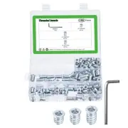 150Pcs Threaded Inserts, 3 Sizes Nut Threaded Inserts