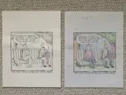 DAVE COVERLY SIGNED ORIGINAL 1998 SPEED BUMP PEN+INK SUNDAY+COLOR SHEET RARE