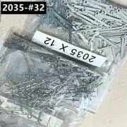 100 Sets 12mm Silver Watch Second Hands for Miyota 2035 Quartz Movement Model 32