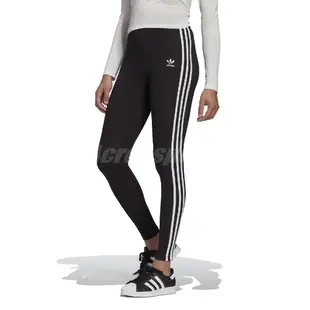 adidas 長褲 Originals S3 STR Tights 黑 白 女款 緊身褲 束褲 運動休閒【ACS】 GN4504