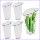 Transparent Refrigerator Organizer Bin Plastic Bins Shelf Basket Household