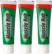 (3 Pack) CareALL® 3.0 oz. Muscle Rub Non-Greasy Cream. Compare to The Active Ingredients of Greaseless Bengay, 10% Menthol & 15% Methyl Salicylate