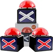 Game Answer Buzzer with Light and Sound Trivia Quiz Got Talent Buzzer Pro Game Show (Pack of 3)