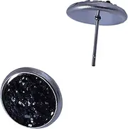[Tummy Tub] Earring Hoop,Nose Lip Rings,Stud Earrings,Red Earrings Trendy Sequin Ear Earrings Pin Birthday Studs 1 of Gift Coloured Pairs Earrings Medium Hoop Earrings for Women (Color : Black)