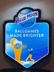 BLUE MOON BEER LED BASEBALL SIGN MAN CAVE GARAGE DECOR LIGHT NEW BALLGAMES