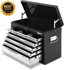 9 Drawer Tool Chest Trolley Lockable Storage Cabinet Heavy Duty Garage Black