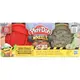 Play-Doh 培樂多車輪系列 材質黏士-紅磚款(內含2色罐裝黏堆補充紅色泥土色)