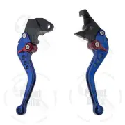 Blue CNC Shorty Brake & Clutch Levers For Suzuki GSXR 600 750 97-03 Control Hand