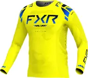 FXR Helium 2025 Motocross Jersey, blue-yellow, Size M for Men Blue Yellow