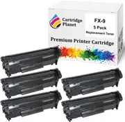 5 Pack Compatible Toner Cartridge for Canon FX-9 FX9 (2,000 pages) for Canon FAXL100 FAXL120 FAXL140 FAXL160 imageCLASS MF4100 MF4140 MF4150 MF4270 MF4340d MF4350d MF4370dn MF4380dn MF4680