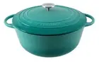 Pyrolux PyroChef 26cm 5 Lt Cast Iron Casserole AquaMarine RRP $299.00