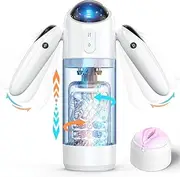 Male Masturbator Sex Toys, Male Sex Toys with 4 Thrusting & 7 Rotation Modes, Penis Pump Pocket Pussy Male Stroker Vibrator with 7 Color Ambient Lighting, Adult Sex Toys & Games for Adult Men