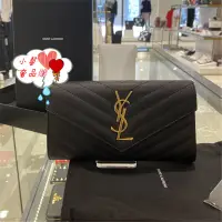 在飛比找蝦皮購物優惠-YSL 聖羅蘭荔枝皮 山形紋 YSL 信封式 長夾 3722