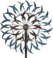 Large Wind Spinner Metal Sculpture Kinetic Outdoor Yard Garden Art Decoration