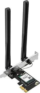 Mercusys AX1800 Wi-Fi 6 Bluetooth 5.4 PCIe Adapter, Dual Band, Faster Speed & Broader Coverage, WPA3 Security, Two High-Performance Antennas, Backward Compatibility, Windows 10, 11 Compatible (MA70XE)
