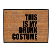 Alcohol This Is My Drunk Costume - Funny Novelty Doormat Man Cave Floor mat