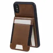 SUTENI H03 For iPhone X/XS 5.8 inch Case PU Leather Waxy Textured Cover with Card Holder