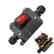 12V Inline Cord Switch IP67 Waterproof, Outdoor ON/Off Toggle Switch DC 12V-2...