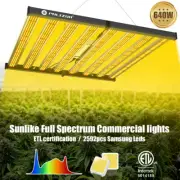Phlizon 640W LED Grow Light with Samsung 301B Full Spectrum for 120x120cm Grow