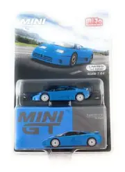 Mini GT 1:64 Bugatti EB110 GT Blu Bugatti Diecast Model Car MGT00644-2I