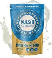 Pulsin - Complete Vanilla Vegan Protein Blend - 20g Plant Based Protein - Natural, Gluten Free & Plant Based Shake Powder - Faba Bean, Pea & Pumpkin Seed Blend