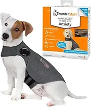 Thundershirts HGS-T01 Dog Calming and Anxiety Jacket, Small 16"-23", Heather Grey, Small 16"-23"