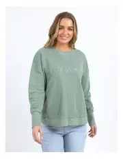 [Foxwood] Simplified Crew Jumper in Sage
