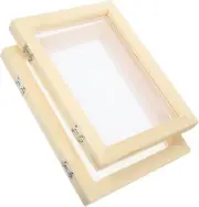 Tofficu Wooden Paper Making Kit, Paper Making Screen Kit Mould and Deckle Paper