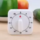 Timer Clock Home Mechanical Timer Reminder Small Square White 3 Seconds Alarm