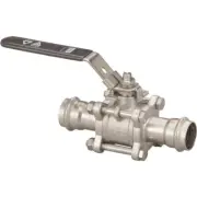 Viega ProPress Stainless Steel 3-Piece Ball Valve (316 FKM) 1" x 1" 85134