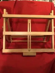 Adjustable Large Wood Tabletop Display Signage Or Cookbook Holder.