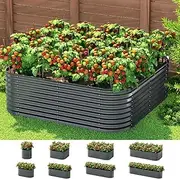 [GREEN FINGERS] Garden Bed 9 in 1 Modular Planter Box Raised Container 56CM Height